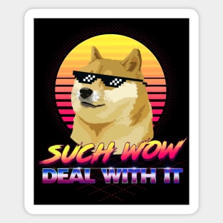 Such Wow - Deal With It! Sticker